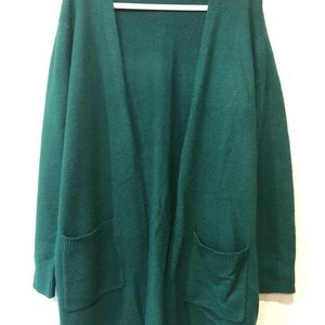 HUNTER GREEN CARDIGAN